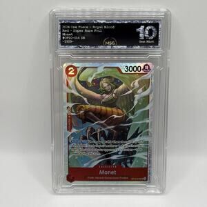 Monet OP10-016 SR One Piece TCG Royal Blood - English Graded 10 Gem Mint Card